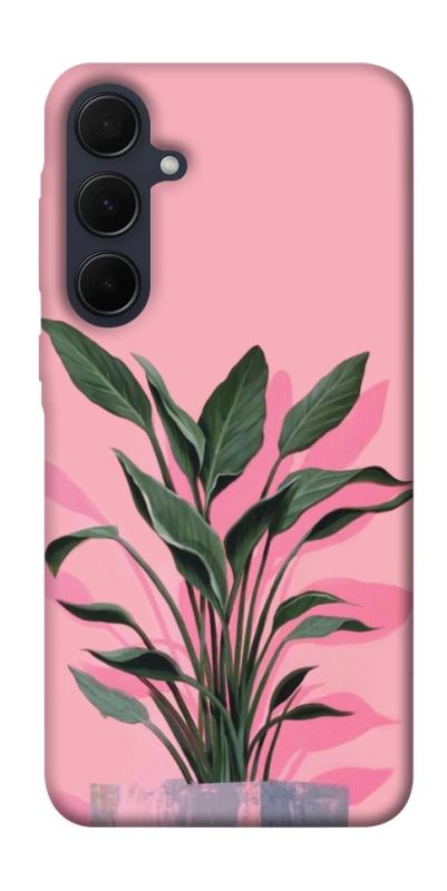 Чехол itsPrint Pink plant для Samsung Galaxy A35, цветы, купить оптом с доставкой