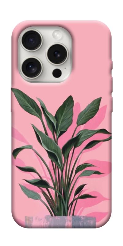 Чехол itsPrint Pink plant для Apple iPhone 16 Pro Max (6.9"), цветы, купить оптом с доставкой