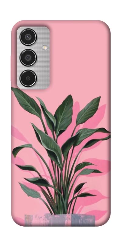 Чехол itsPrint Pink plant для Samsung Galaxy M35 5G, цветы, купить оптом с доставкой