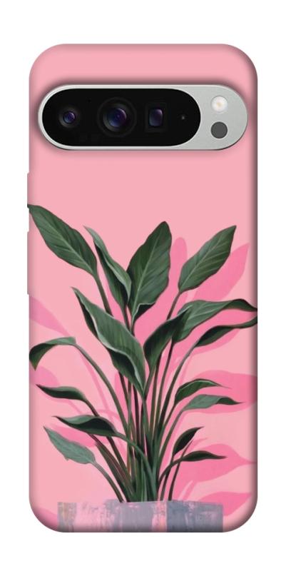 Чехол itsPrint Pink plant для Google Pixel 9 Pro XL, цветы, купить оптом с доставкой