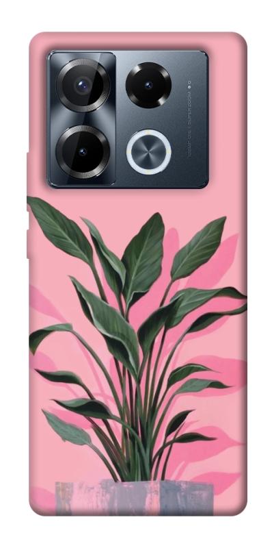 Чехол itsPrint Pink plant для Infinix Note 40 Pro 4G, цветы, купить оптом с доставкой