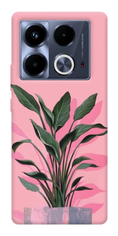 Чехол itsPrint Pink plant для Infinix Note 40 4G, цветы, купить оптом с доставкой