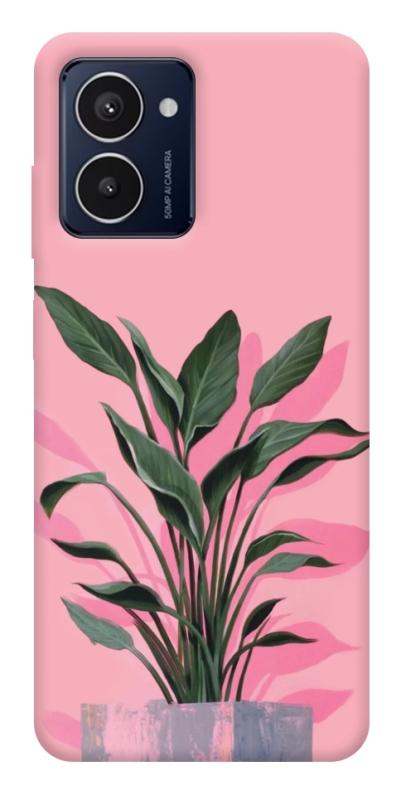 Чехол itsPrint Pink plant для HMD Pulse Pro, цветы, купить оптом с доставкой
