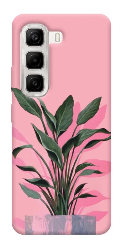 Чехол itsPrint Pink plant для Infinix Hot 50 4G, цветы, купить оптом с доставкой