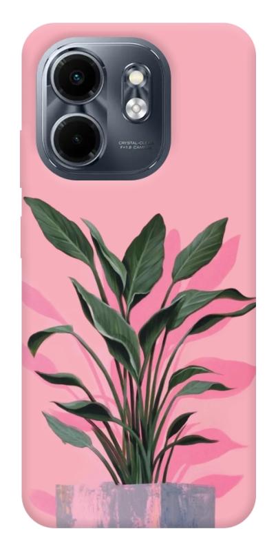 Чехол itsPrint Pink plant для Infinix Smart 9 4G / Hot 50i, цветы, купить оптом с доставкой
