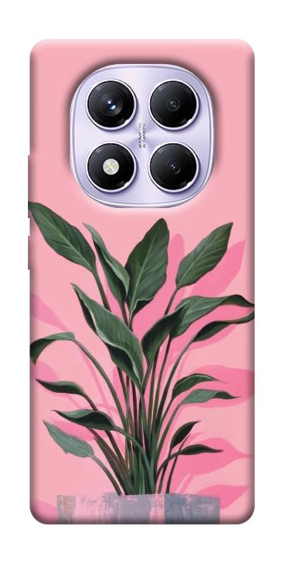 Чехол itsPrint Pink plant для Xiaomi Redmi Note 14 Pro 4G, цветы, купить оптом с доставкой