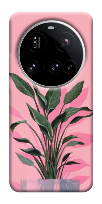 Чехол itsPrint Pink plant для Xiaomi 15 Ultra, цветы, купить оптом с доставкой