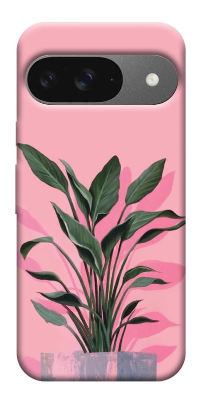 Чехол itsPrint Pink plant для Google Pixel 10, цветы, купить оптом с доставкой