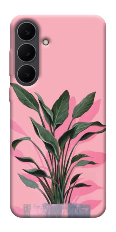 Чехол itsPrint Pink plant для Samsung Galaxy S25 FE, цветы, купить оптом с доставкой