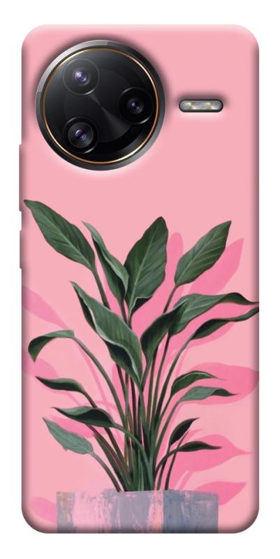 Чехол itsPrint Pink plant для Xiaomi Poco F7, цветы, купить оптом с доставкой