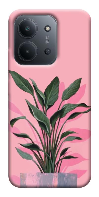 Чехол itsPrint Pink plant для Xiaomi Redmi 15C (EU), цветы, купить оптом с доставкой