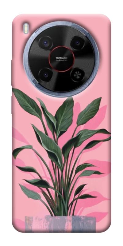 Чохол itsPrint Pink plant для ZTE Nubia V70 Max, квіти, купити оптом з доставкою