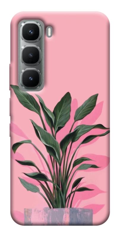 Чехол itsPrint Pink plant для Infinix Hot 60 Pro+, цветы, купить оптом с доставкой