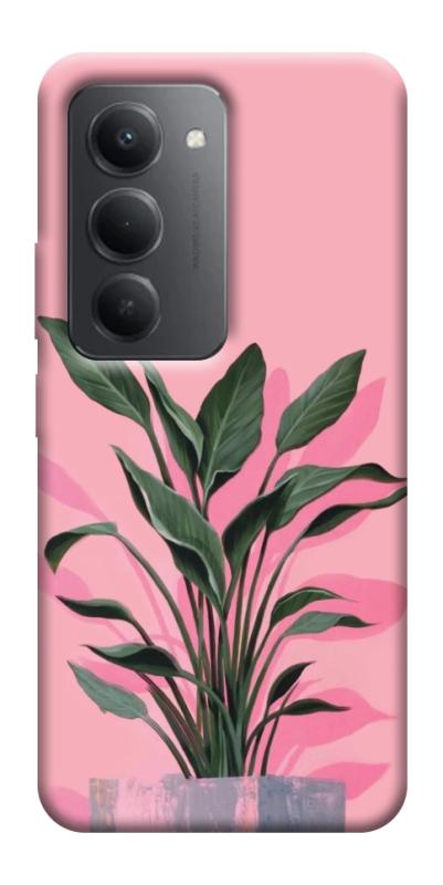 Чехол itsPrint Pink plant для Xiaomi Redmi 15 (Global), цветы, купить оптом с доставкой