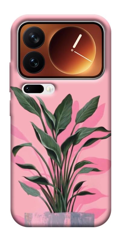 Чехол itsPrint Pink plant для Xiaomi 17 Pro Max, цветы, купить оптом с доставкой