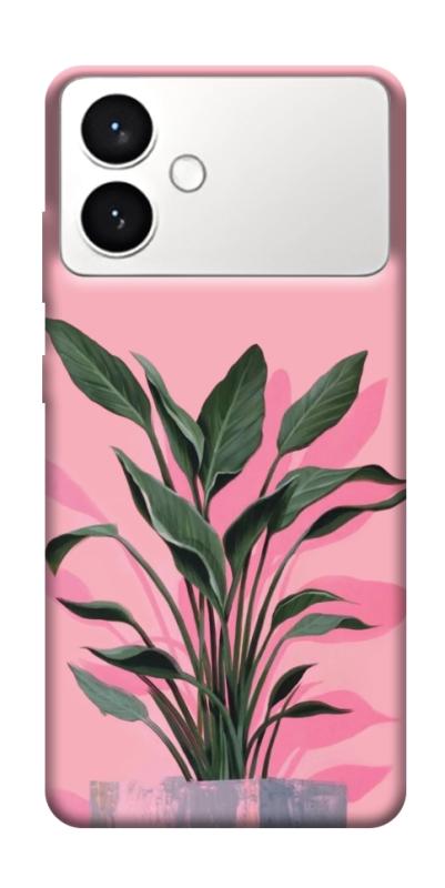 Чехол itsPrint Pink plant для Samsung Galaxy S26+, цветы, купить оптом с доставкой