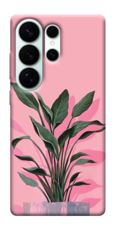 Чохол itsPrint Pink plant для Samsung Galaxy S26 Ultra, квіти, купити оптом з доставкою
