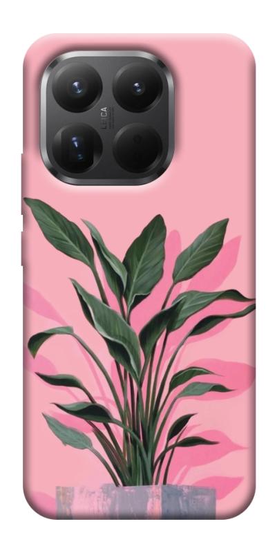 Чехол itsPrint Pink plant для Xiaomi 15T Pro, цветы, купить оптом с доставкой