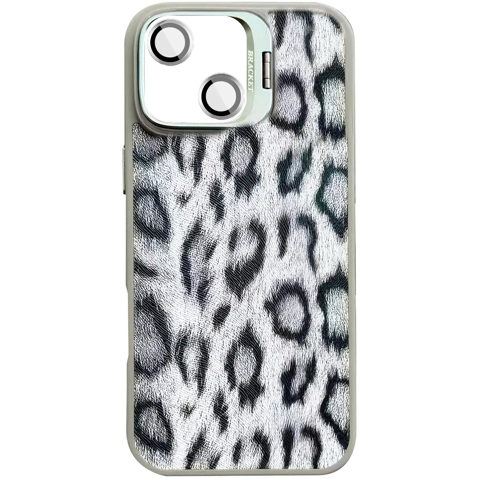 Чехол TPU+PC Wild Leopard with Magnetic Fit and Lens для Apple iPhone 13 / 14 (6.1"), Grey, TPU+PC, купить оптом с доставкой