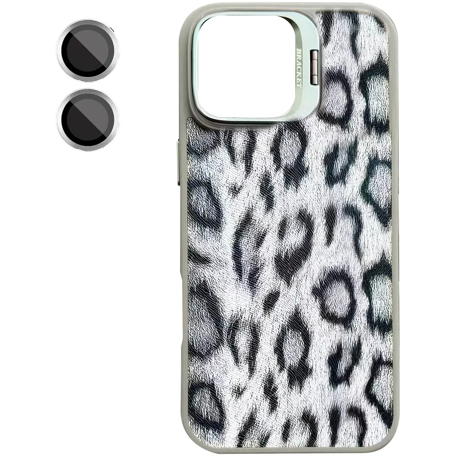 Чехол TPU+PC Wild Leopard with Magnetic Fit and Lens для Apple iPhone 13 / 14 (6.1"), Grey 1, TPU+PC, купить оптом с доставкой