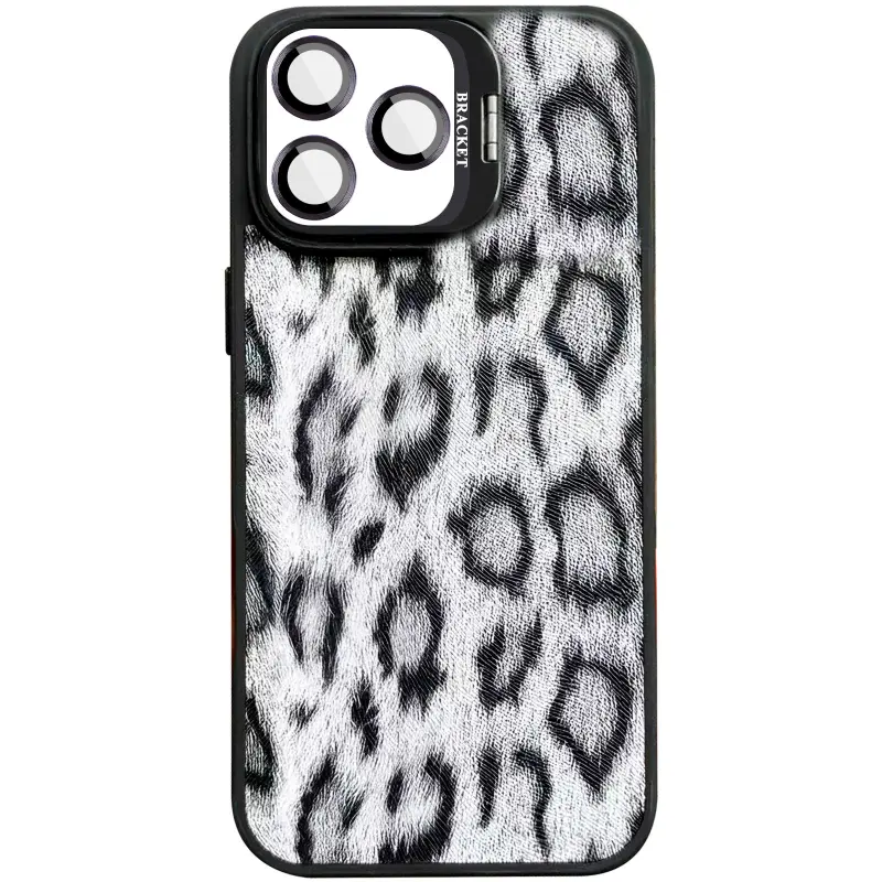 Чехол TPU+PC Wild Leopard with Magnetic Fit and Lens для Apple iPhone 15 Pro (6.1"), Black, TPU+PC, купить оптом с доставкой
