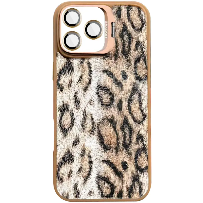 Чехол TPU+PC Wild Leopard with Magnetic Fit and Lens для Apple iPhone 15 Pro (6.1"), Brown, TPU+PC, купить оптом с доставкой