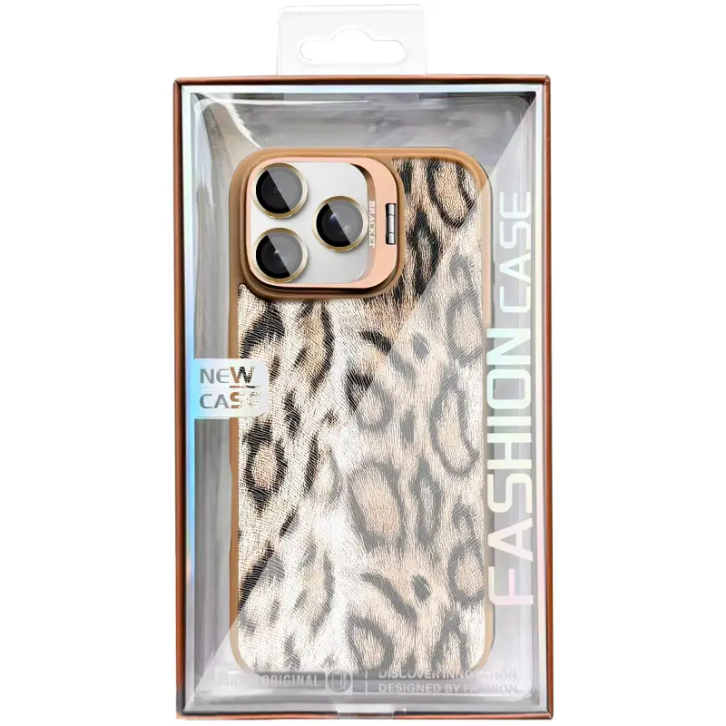 Чехол TPU+PC Wild Leopard with Magnetic Fit and Lens для Apple iPhone 15 Pro (6.1"), Brown 1, TPU+PC, купить оптом с доставкой