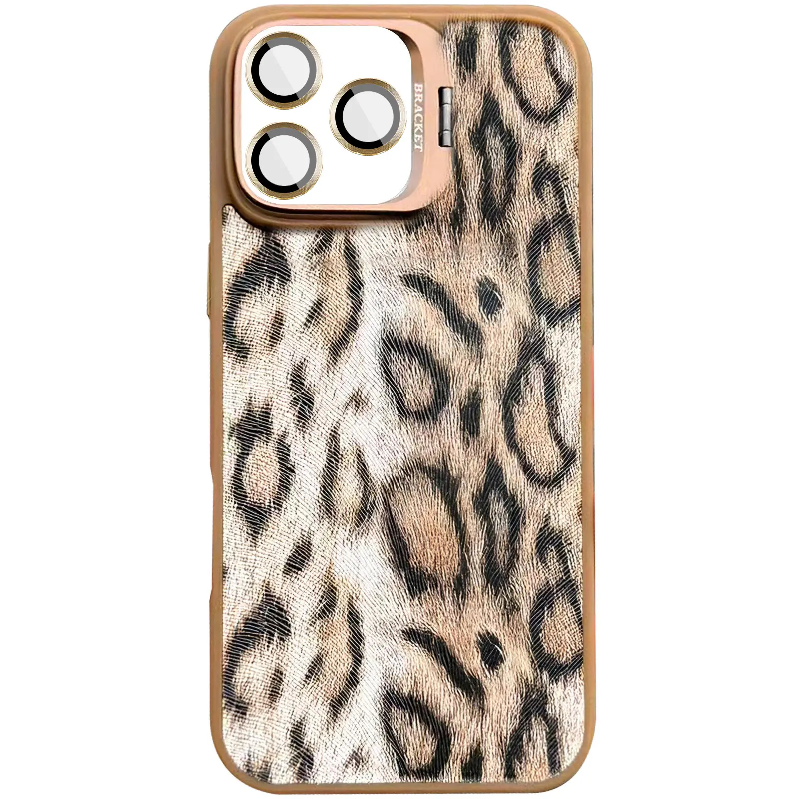 Чехол TPU+PC Wild Leopard with Magnetic Fit and Lens для Apple iPhone 15 Pro (6.1"), Brown, TPU+PC, купить оптом с доставкой
