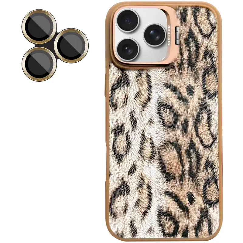 Чехол TPU+PC Wild Leopard with Magnetic Fit and Lens для Apple iPhone 15 Pro (6.1"), Brown 2, TPU+PC, купить оптом с доставкой
