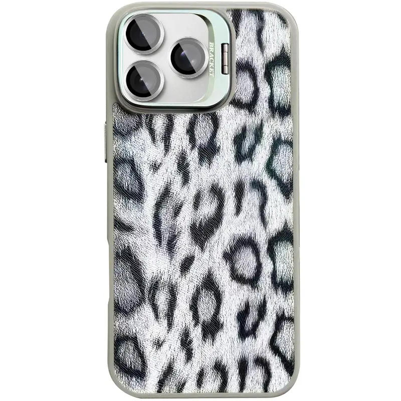 Чехол TPU+PC Wild Leopard with Magnetic Fit and Lens для Apple iPhone 15 Pro (6.1"), Grey 4, TPU+PC, купить оптом с доставкой