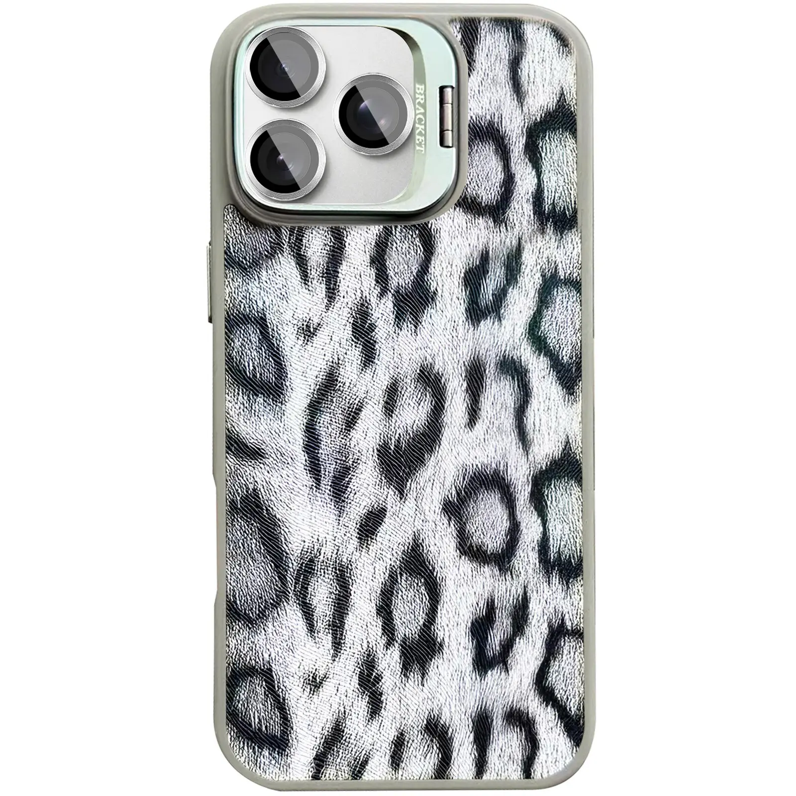 Чехол TPU+PC Wild Leopard with Magnetic Fit and Lens для Apple iPhone 15 Pro Max (6.7"), Grey 4, TPU+PC, купить оптом с доставкой