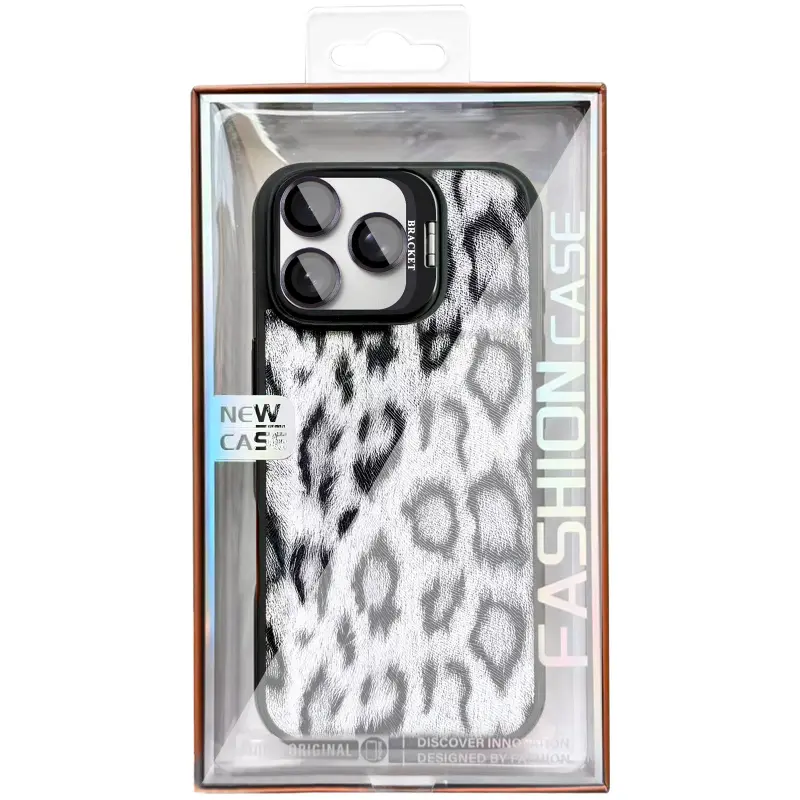 Чехол TPU+PC Wild Leopard with Magnetic Fit and Lens для Apple iPhone 16 Pro (6.3"), Black 1, TPU+PC, купить оптом с доставкой