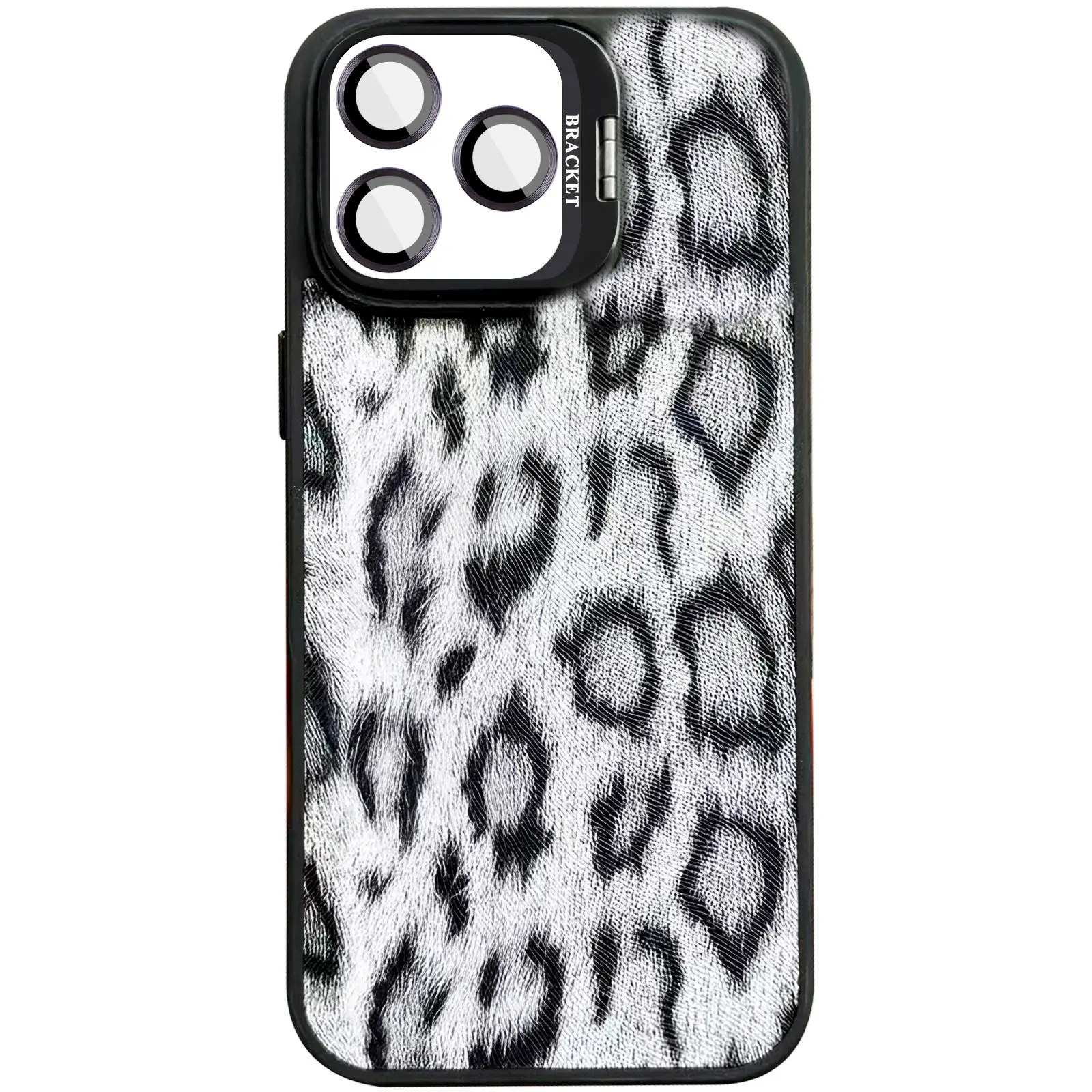 Чехол TPU+PC Wild Leopard with Magnetic Fit and Lens для Apple iPhone 16 Pro (6.3"), Black, TPU+PC, купить оптом с доставкой