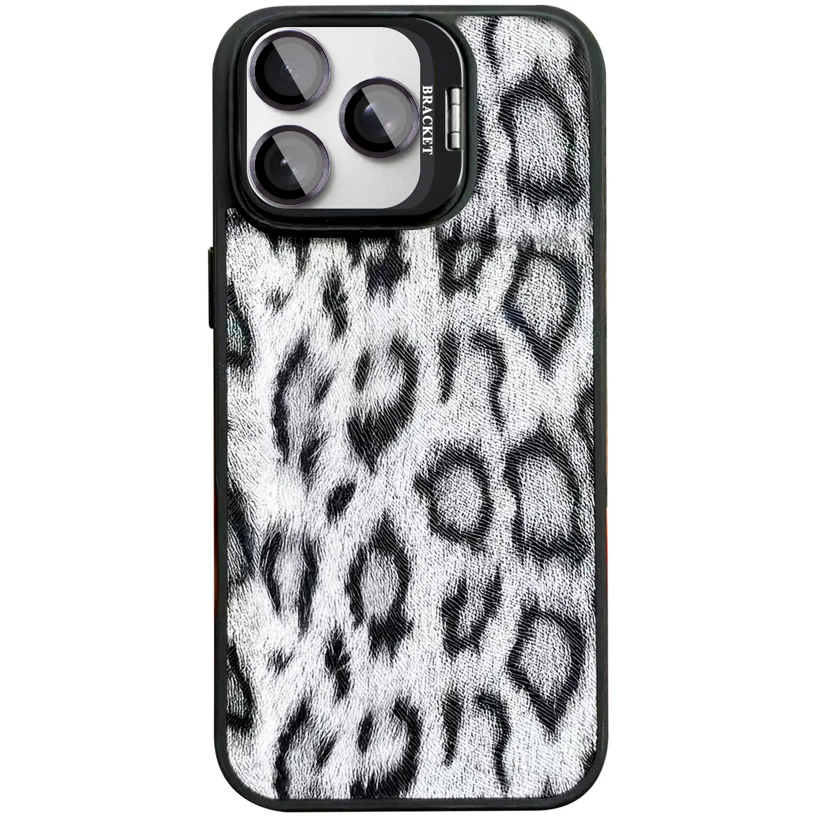 Чехол TPU+PC Wild Leopard with Magnetic Fit and Lens для Apple iPhone 16 Pro (6.3"), Black 3, TPU+PC, купить оптом с доставкой