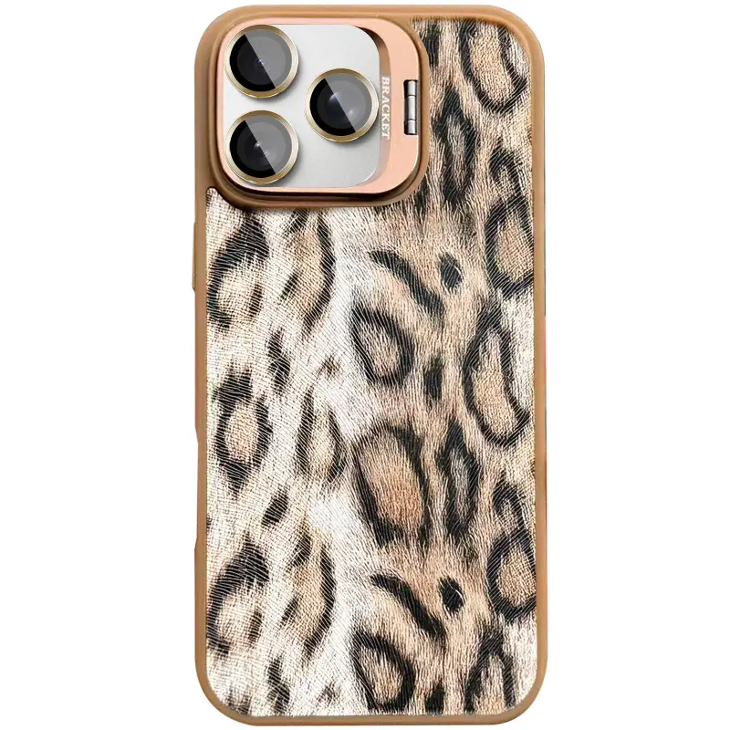 Чехол TPU+PC Wild Leopard with Magnetic Fit and Lens для Apple iPhone 16 Pro (6.3"), Brown 3, TPU+PC, купить оптом с доставкой