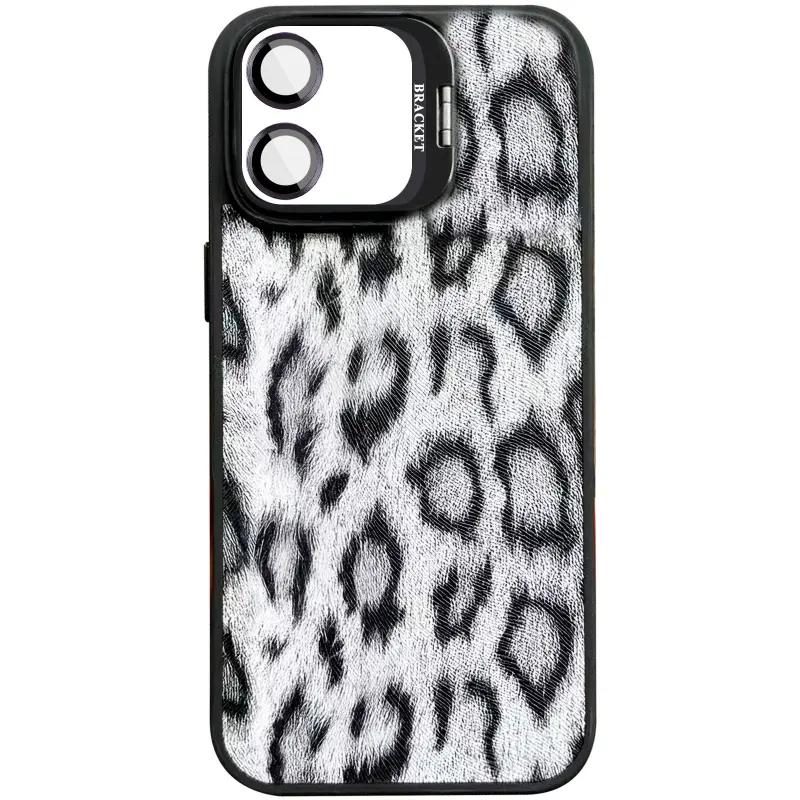 Чехол TPU+PC Wild Leopard with Magnetic Fit and Lens для Apple iPhone 17 (6.3"), Black, TPU+PC, купить оптом с доставкой