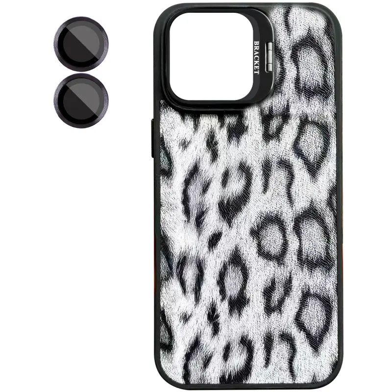 Чехол TPU+PC Wild Leopard with Magnetic Fit and Lens для Apple iPhone 17 (6.3"), Black 1, TPU+PC, купить оптом с доставкой