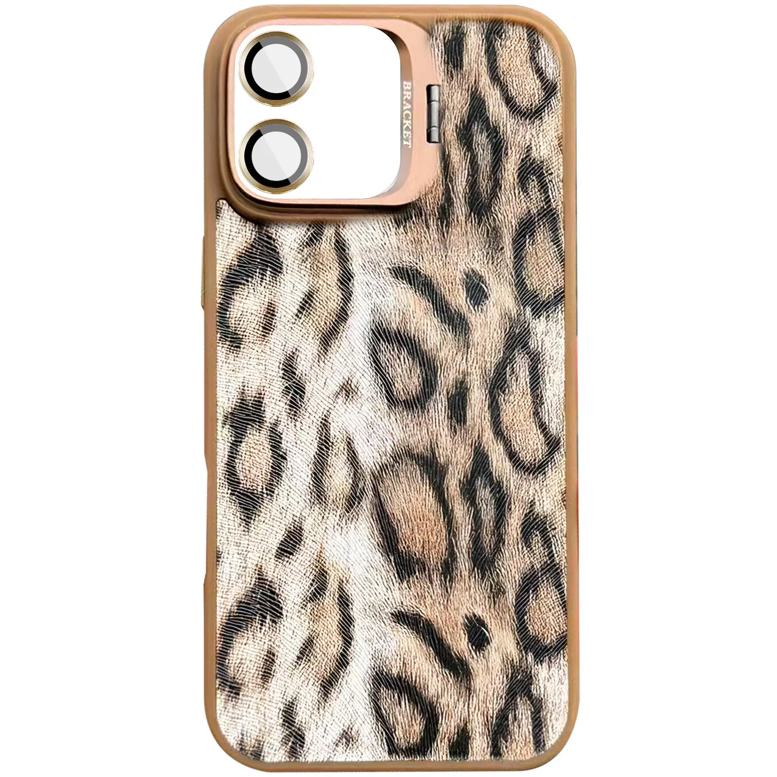 Чехол TPU+PC Wild Leopard with Magnetic Fit and Lens для Apple iPhone 17 (6.3"), Brown, TPU+PC, купить оптом с доставкой