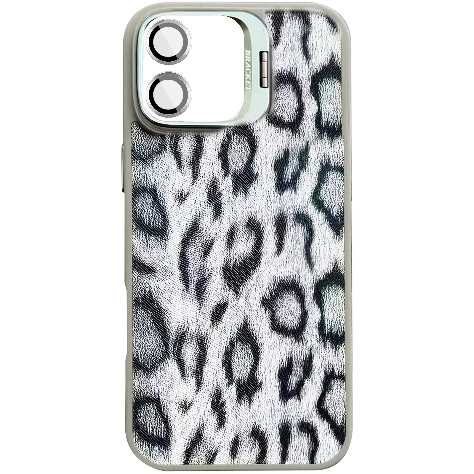 Чехол TPU+PC Wild Leopard with Magnetic Fit and Lens для Apple iPhone 17 (6.3"), Grey, TPU+PC, купить оптом с доставкой