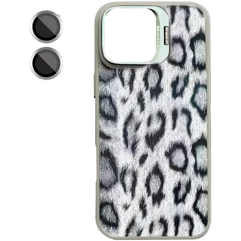 Чехол TPU+PC Wild Leopard with Magnetic Fit and Lens для Apple iPhone 17 (6.3"), Grey 2, TPU+PC, купить оптом с доставкой
