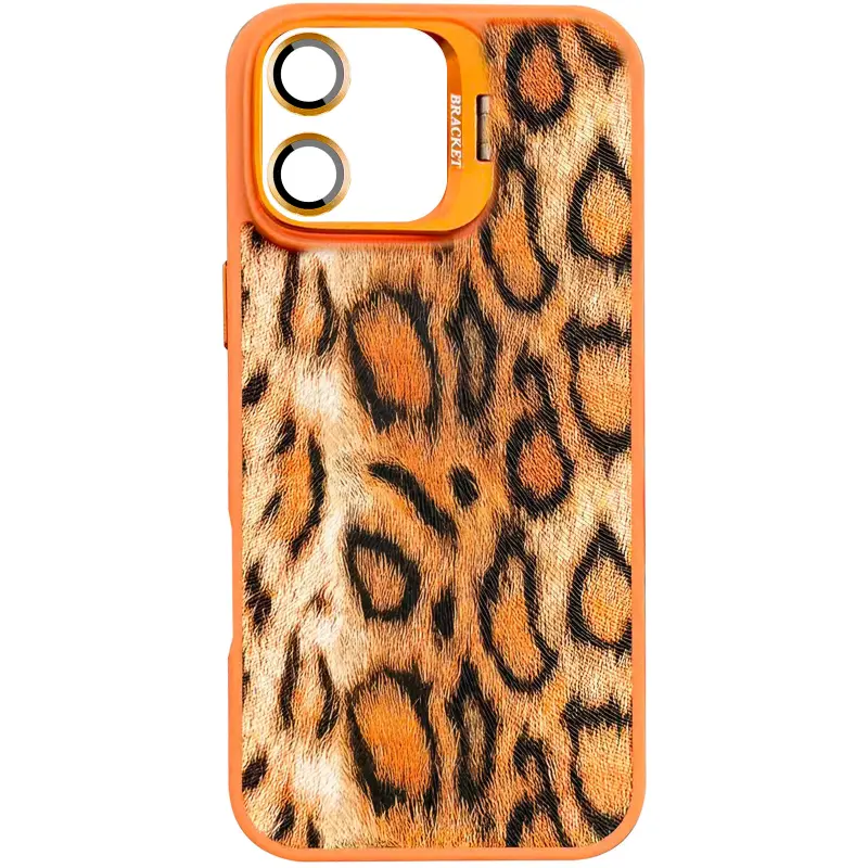Чехол TPU+PC Wild Leopard with Magnetic Fit and Lens для Apple iPhone 17 (6.3"), Orange, TPU+PC, купить оптом с доставкой