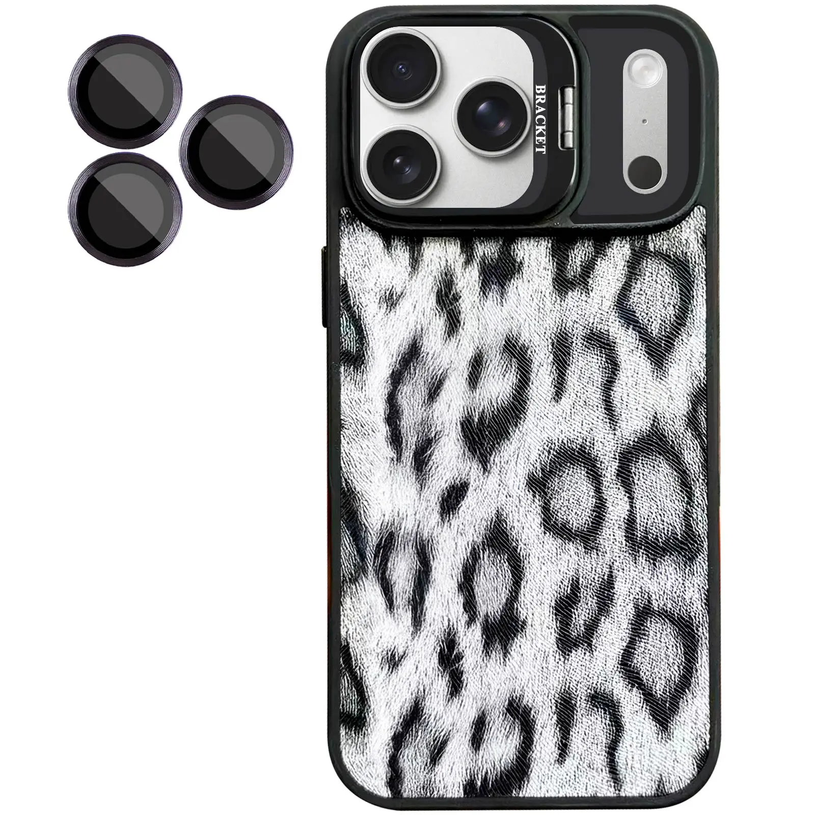 Чехол TPU+PC Wild Leopard with Magnetic Fit and Lens для Apple iPhone 17 Pro (6.3"), Black 2, TPU+PC, купить оптом с доставкой