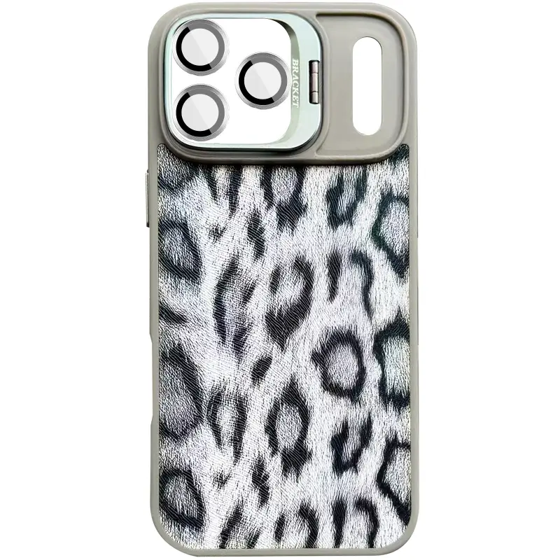 Чехол TPU+PC Wild Leopard with Magnetic Fit and Lens для Apple iPhone 17 Pro (6.3"), Grey, TPU+PC, купить оптом с доставкой
