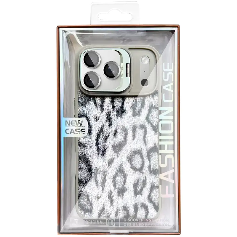 Чехол TPU+PC Wild Leopard with Magnetic Fit and Lens для Apple iPhone 17 Pro (6.3"), Grey 2, TPU+PC, купить оптом с доставкой