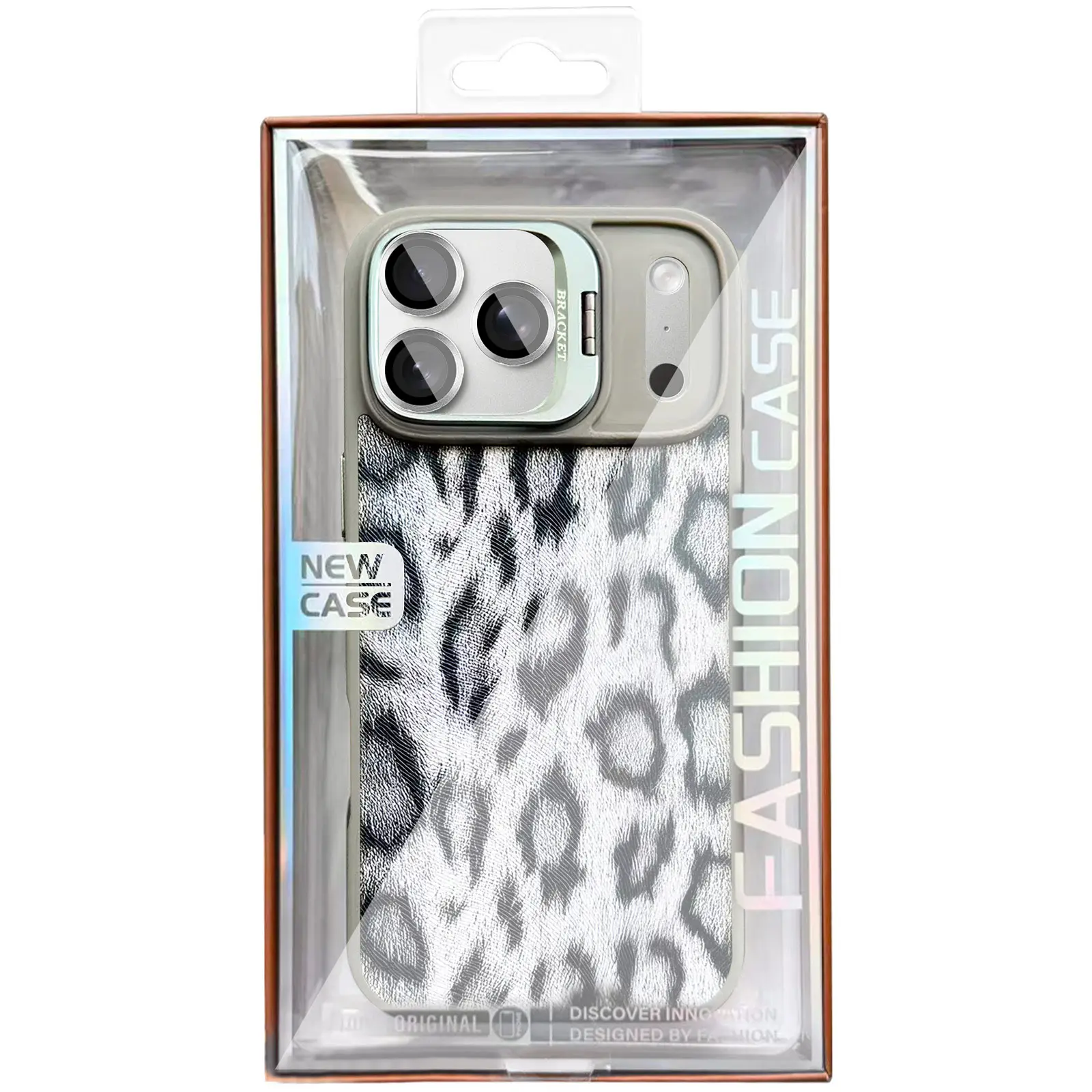 Чехол TPU+PC Wild Leopard with Magnetic Fit and Lens для Apple iPhone 17 Pro (6.3"), Grey 2, TPU+PC, купить оптом с доставкой
