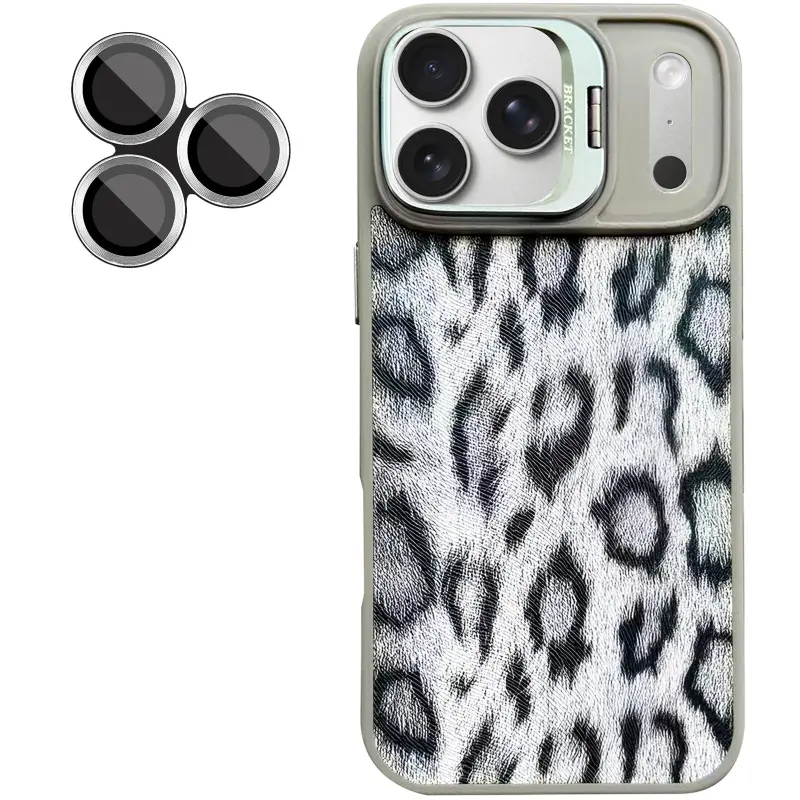 Чехол TPU+PC Wild Leopard with Magnetic Fit and Lens для Apple iPhone 17 Pro (6.3"), Grey 3, TPU+PC, купить оптом с доставкой