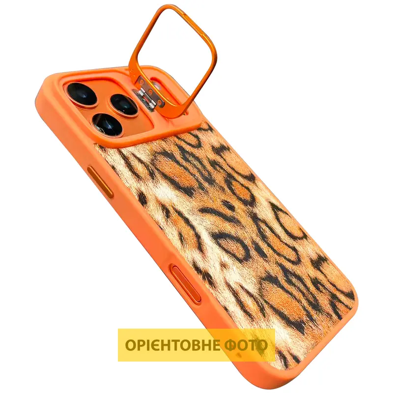 Чехол TPU+PC Wild Leopard with Magnetic Fit and Lens для Apple iPhone 17 Air (6.5"), Orange 1, TPU+PC, купить оптом с доставкой