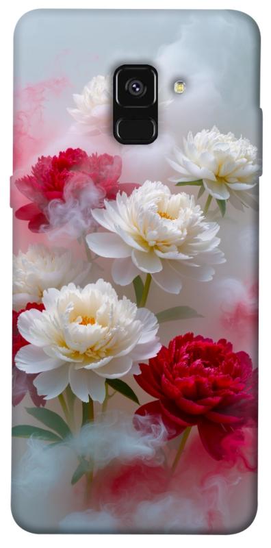 Чехол itsPrint Red and white smoke для Samsung A530 Galaxy A8 (2018), цветы, купить оптом с доставкой