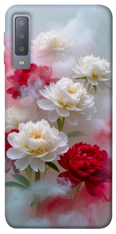 Чехол itsPrint Red and white smoke для Samsung A750 Galaxy A7 (2018), цветы, купить оптом с доставкой
