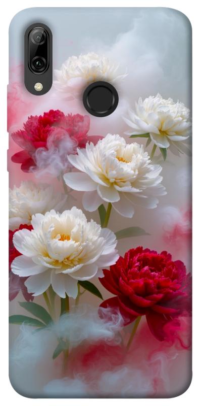 Чохол itsPrint Red and white smoke для Huawei P Smart (2019), квіти, купити оптом з доставкою